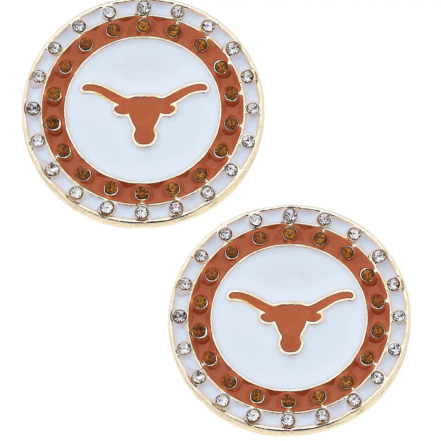 Texas pave crystal studs