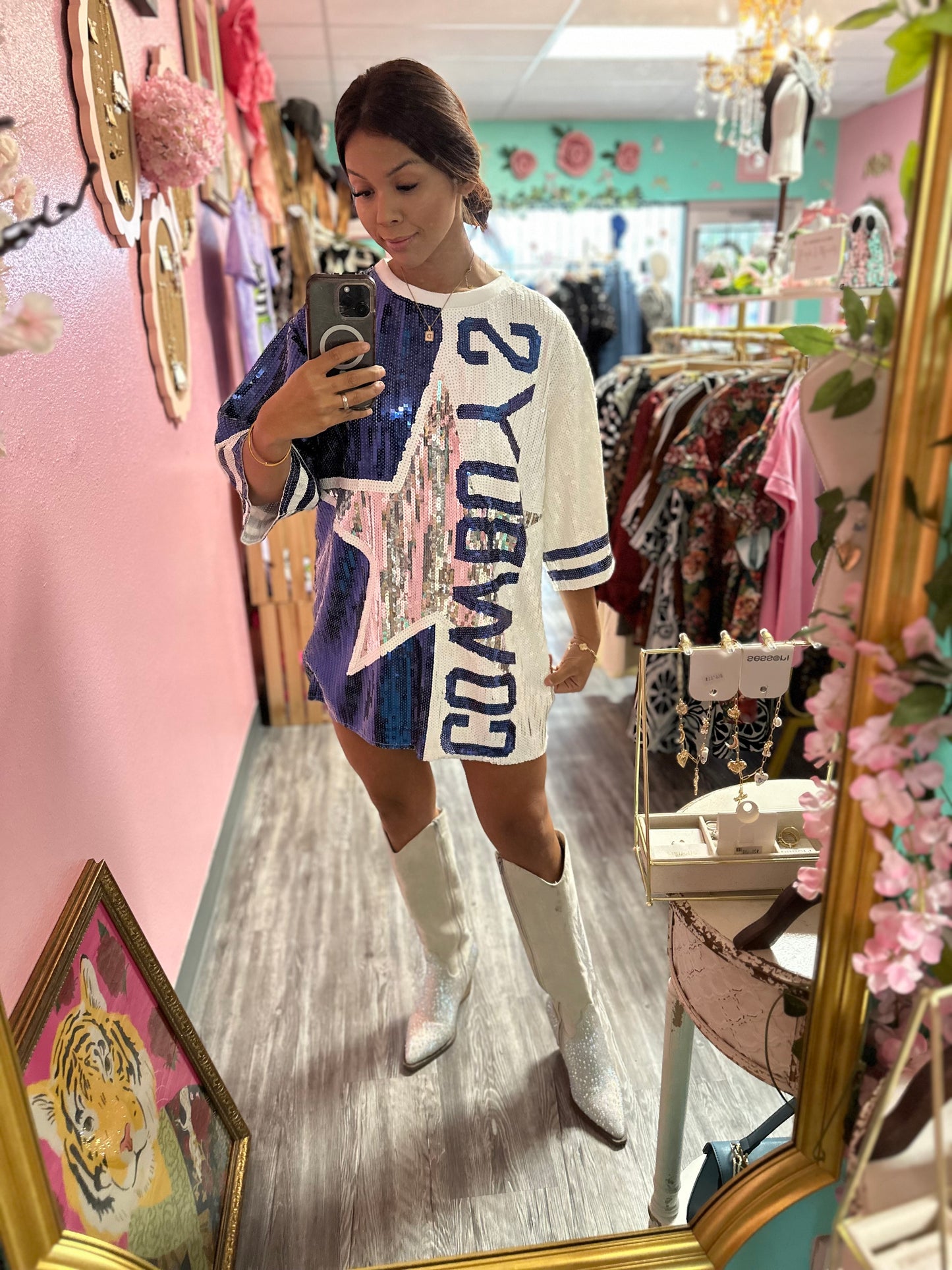 Cowboys sequin Dress