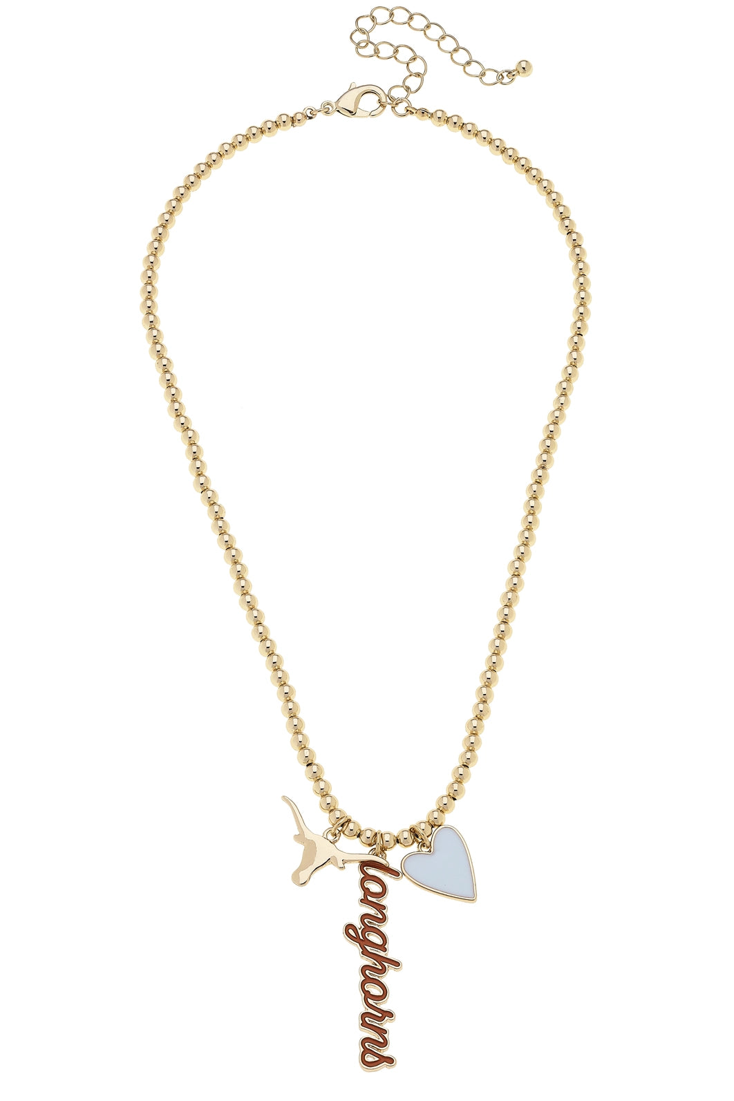 Longhorns 3 Charm Necklace
