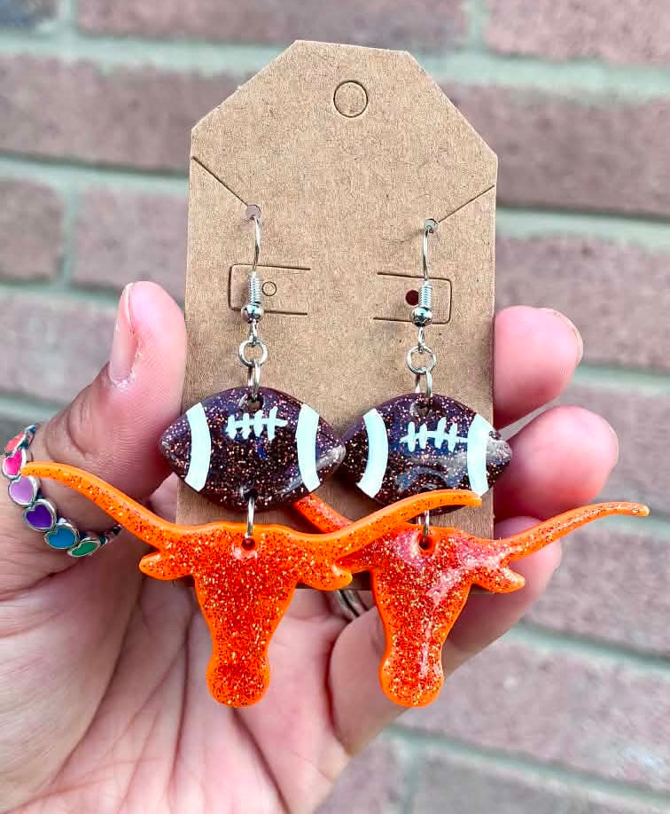 Handmade acrylic Longhorn