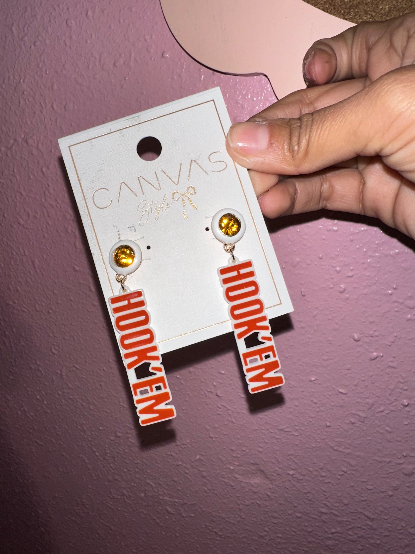 Saturday football earring