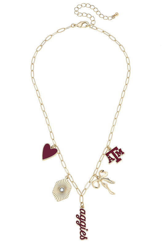 Texas A&M logo necklace
