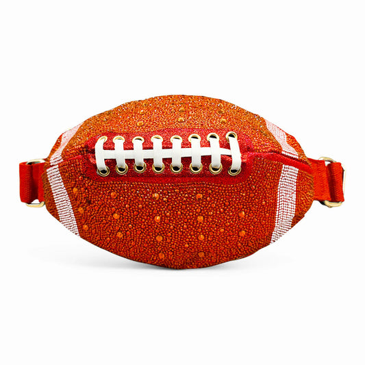 Orange football purse