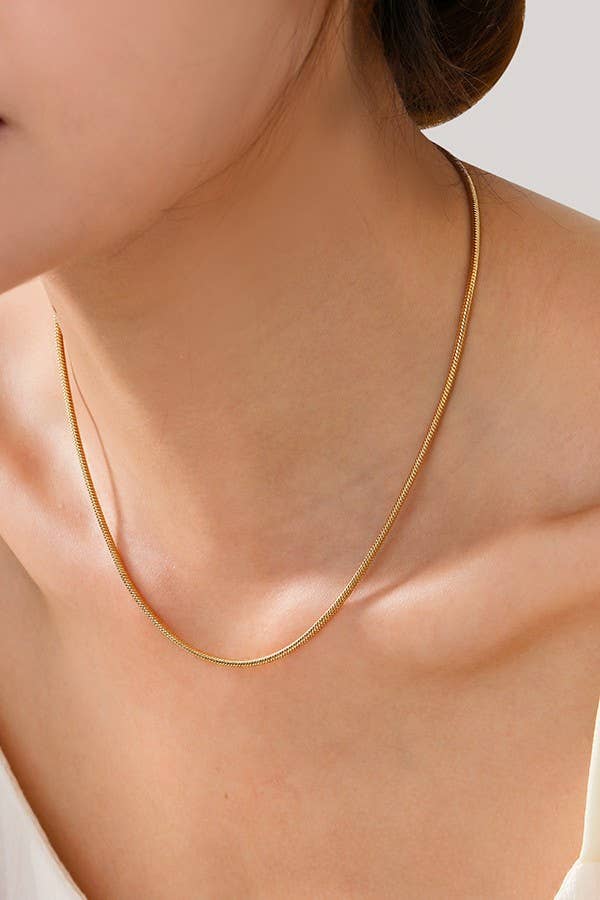 STAINLESS STEEL WATERPROOF TARNISH FREE NECKLACE | 40NK318