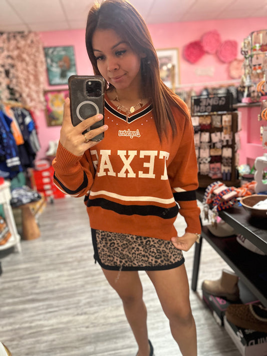 Custom Longhorn sweater