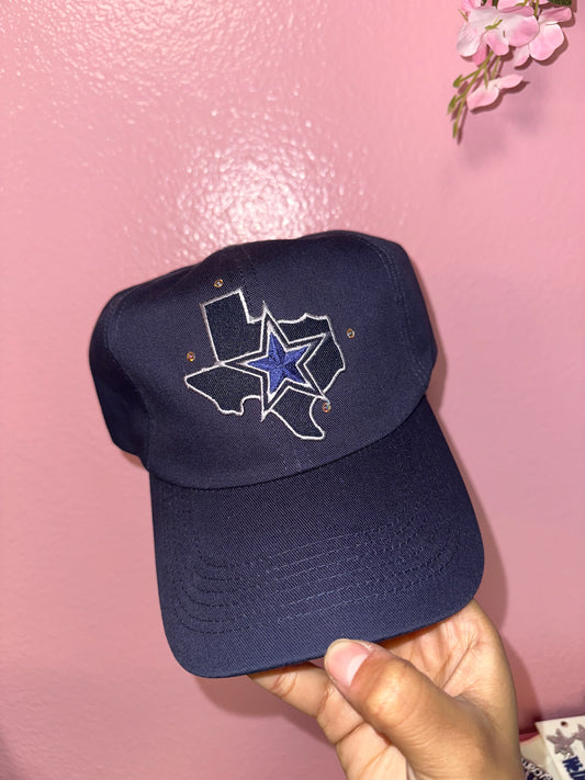Texas blue & silver hat