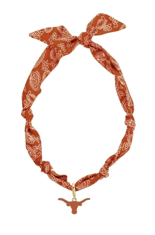 Texas Logo bandana necklace