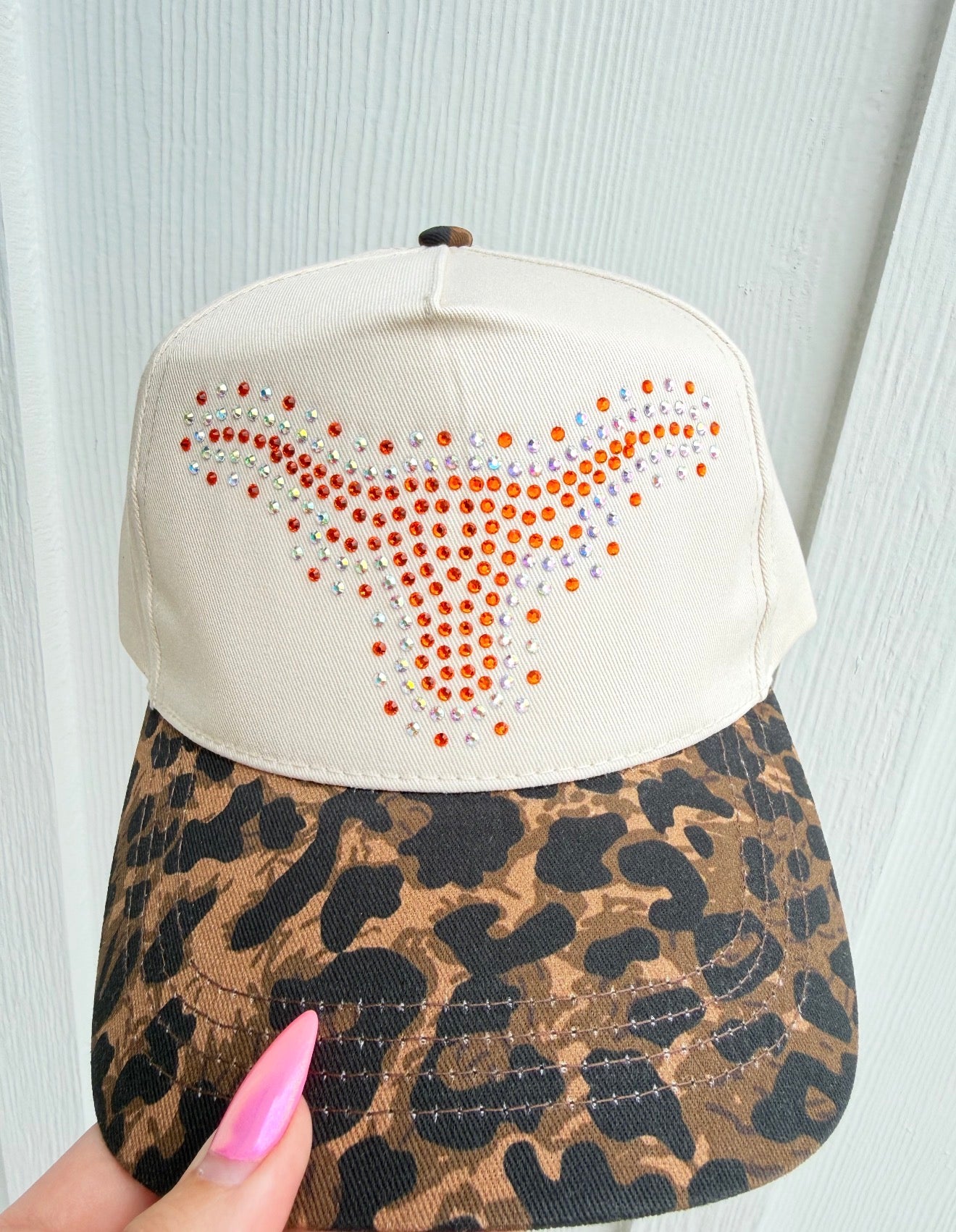 Hook em cheetah hat