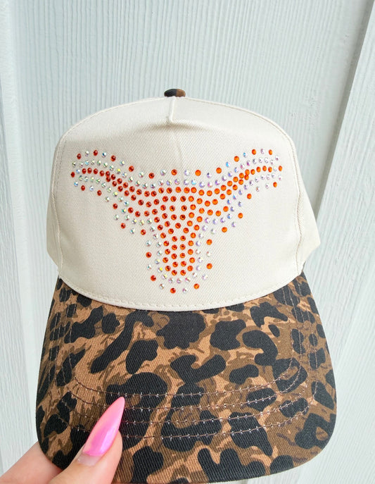 Hook em cheetah hat