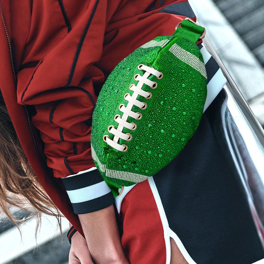 Green football purse