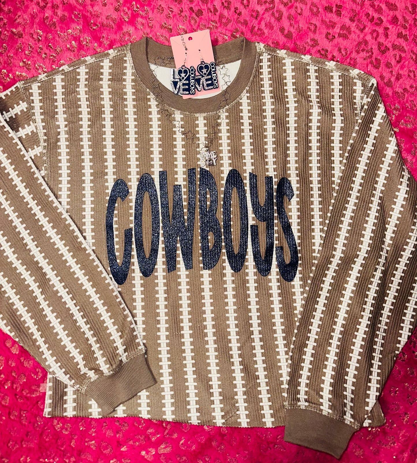 CUSTOM glitter DC sweater