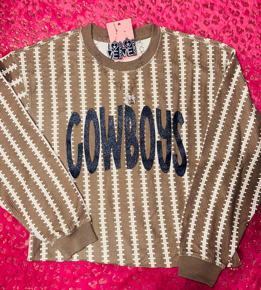CUSTOM glitter DC sweater