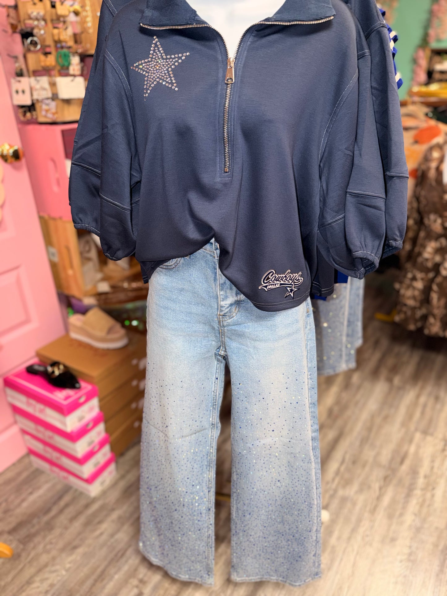 Rhinestone jeans