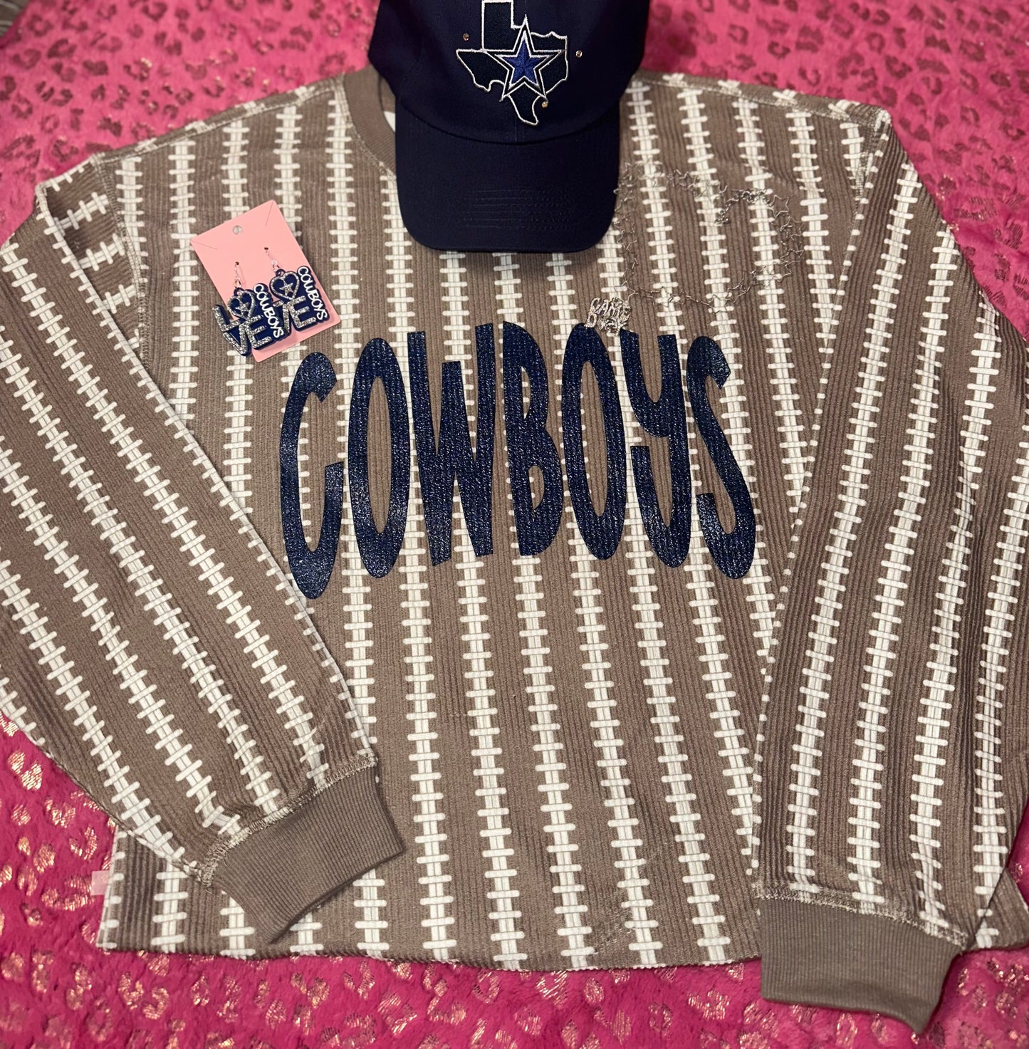 CUSTOM glitter DC sweater