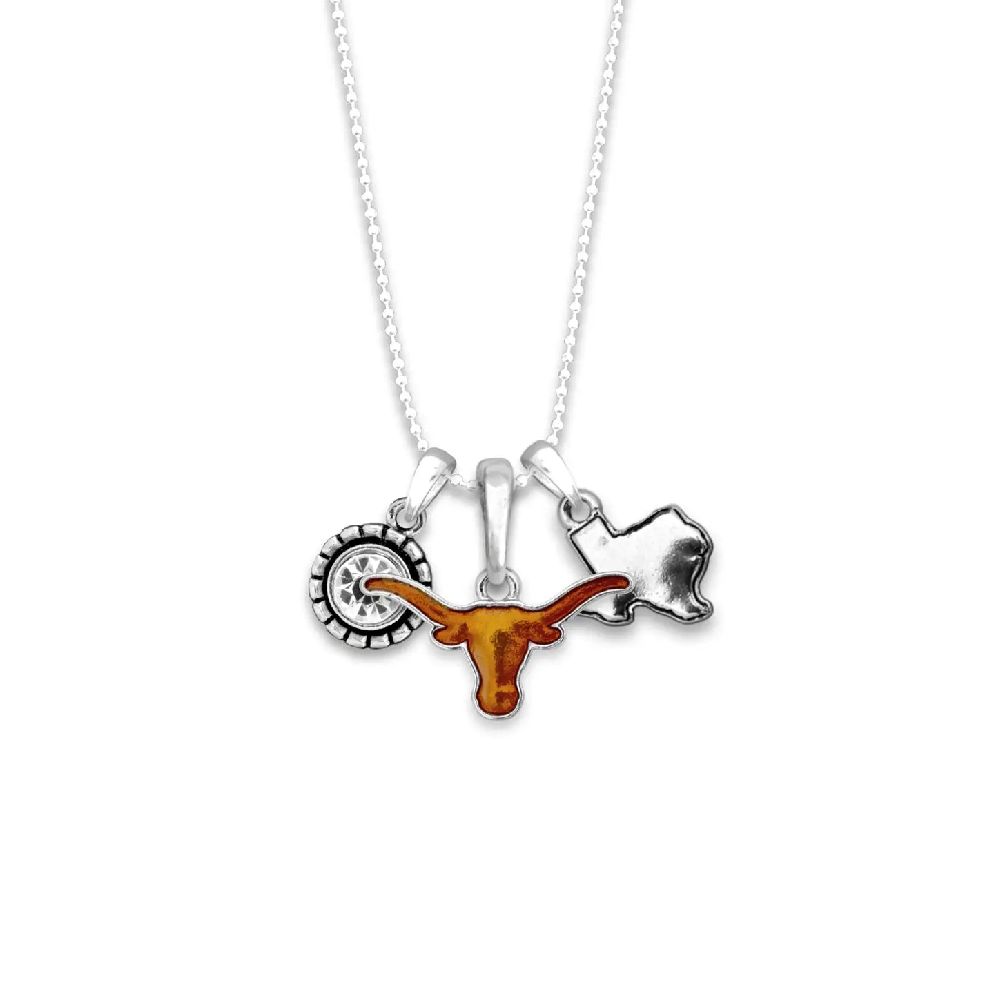 Texas longhorns necklace
